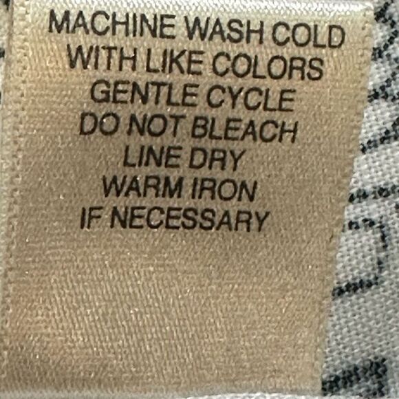 Christopher & Banks Black & White Beach Print Button Up Linen Blend Resort Wear - Picture 6 of 6